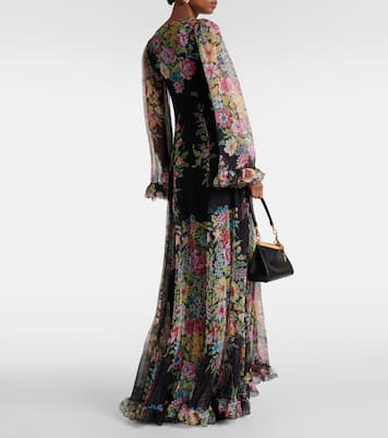 Abito lungo in chiffon di seta | Etro