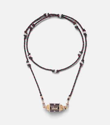 Collier Knock on Wood Locket en or 18 ct et diamants | Marie Lichtenberg