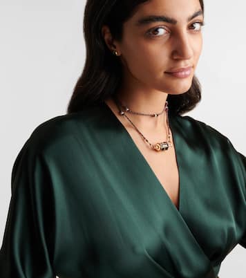 Collier Knock on Wood Locket en or 18 ct et diamants | Marie Lichtenberg