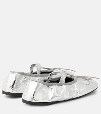 Ballerinas aus Metallic-Leder | Proenza Schouler