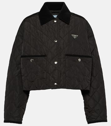 Re-Nylon quilted cropped jacket | Prada