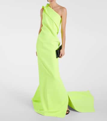 One-Shoulder-Robe Instrumental aus Crêpe | Maticevski