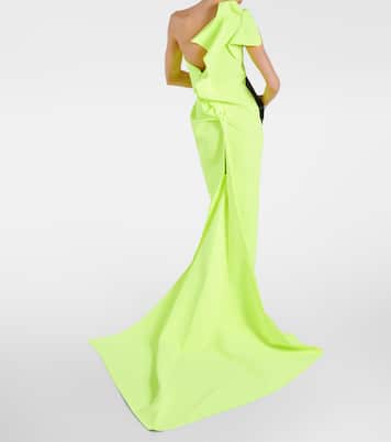 One-Shoulder-Robe Instrumental aus Crêpe | Maticevski