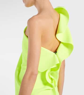 One-Shoulder-Robe Instrumental aus Crêpe | Maticevski