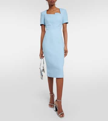 Wool and silk midi dress | Roland Mouret