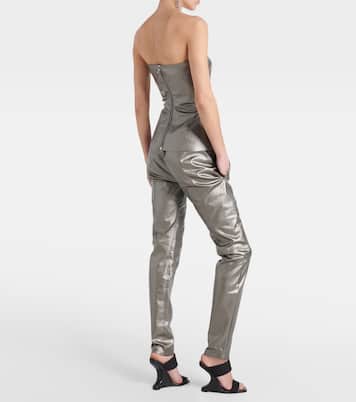 Lido coated denim corset | Rick Owens