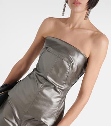 Lido coated denim corset | Rick Owens
