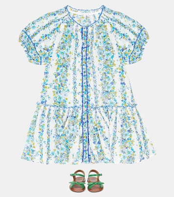 Robe Andrea en coton à fleurs | Poupette St Barth Kids