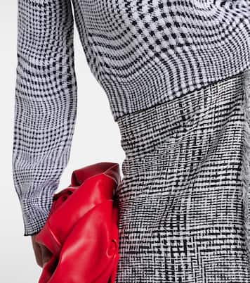 Houndstooth wool-blend turtleneck sweater | Burberry
