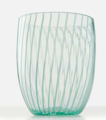 Set de 2 vasos Capri Stripe de vidrio | Aquazzura Casa