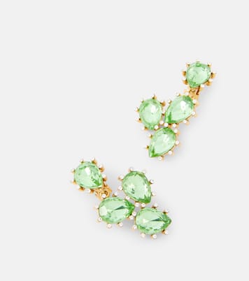 Orecchini pendenti Cactus con cristalli | Oscar de la Renta