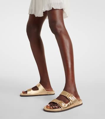 Sandali Fayence in pelle metallizzata | Jimmy Choo