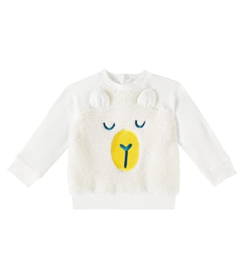 Bebé - sudadera de algodón y borrego sintético | Stella McCartney Kids
