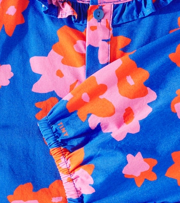 Blusa Flowers in popeline di cotone | Tinycottons