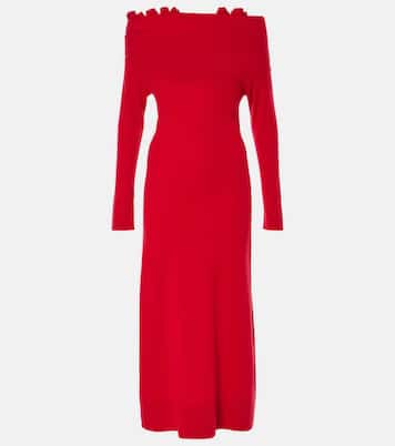 Abito lungo Lunaire  in cashmere con scollo bardot | Altuzarra