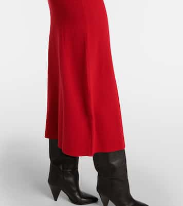 Abito lungo Lunaire  in cashmere con scollo bardot | Altuzarra