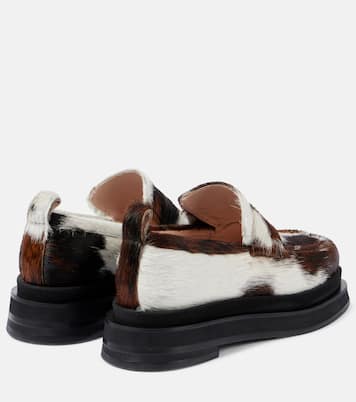 Mocassins Heart Toe en cuir façon poulain | Simone Rocha