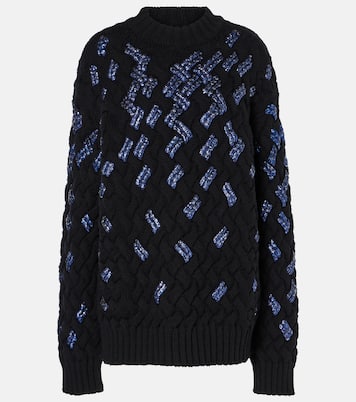 Pullover in lana vergine con paillettes | Dries Van Noten