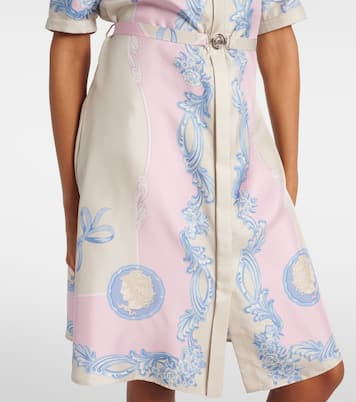 Hemdblusenkleid Medusa Cameo aus Seide | Versace