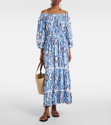 Abito midi Eclipse con scollo bardot | Melissa Odabash