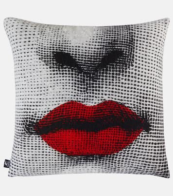 Kiss jacquard cushion | Fornasetti