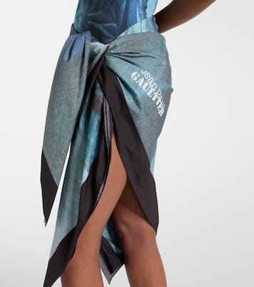 Printed cotton beach cover-up | Jean Paul Gaultier