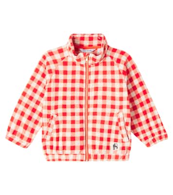 Gingham fleece jacket | Mini Rodini