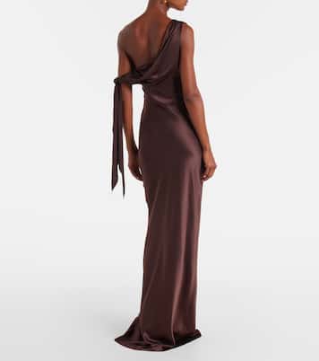 Robe aus Seidensatin | The Sei