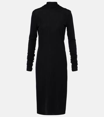 Draped jersey midi dress | Toteme