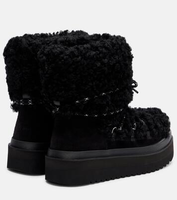 Stiefel Mellow aus Shearling und Veloursleder | Tory Burch