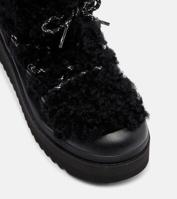 Stiefel Mellow aus Shearling und Veloursleder | Tory Burch