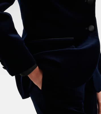 Cotton-blend velvet blazer | Victoria Beckham