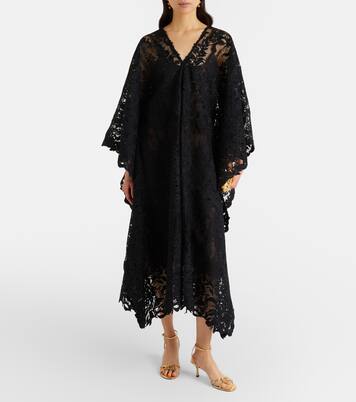 Caftano in pizzo guipure  | Oscar de la Renta