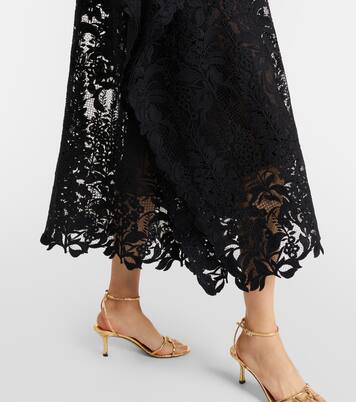 Caftano in pizzo guipure  | Oscar de la Renta