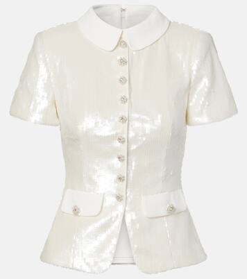 Sequined top | Self-Portrait