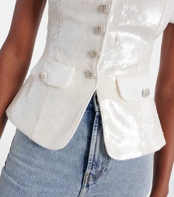 Sequined top | Self-Portrait