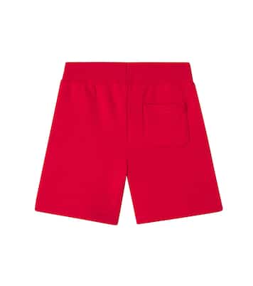 Embroidered cotton-blend jersey shorts | Polo Ralph Lauren Kids