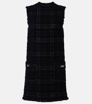 Medusa '95 cotton-blend tweed minidress | Versace