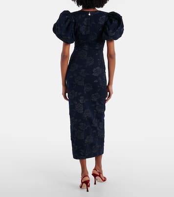 Ruby jacquard midi dress | Rotate