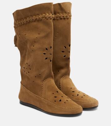 Welky laser-cut suede mid-calf boots | Isabel Marant