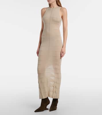 Robe longue Motivo en laine vierge | Rick Owens
