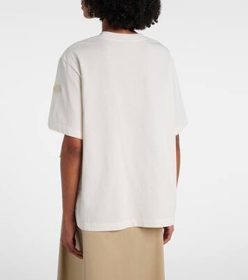 Embroidered oversized cotton jersey T-shirt | Moncler