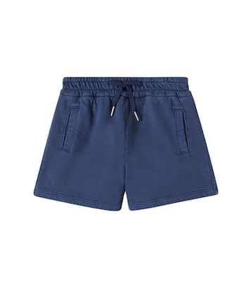 Logo cotton fleece shorts | Chloé Kids