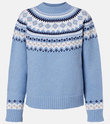 Fair Isle virgin wool jacquard sweater | Miu Miu