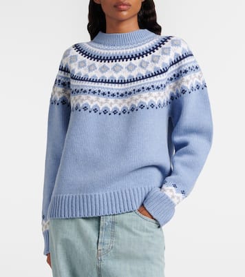 Fair Isle virgin wool jacquard sweater | Miu Miu