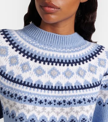 Fair Isle virgin wool jacquard sweater | Miu Miu