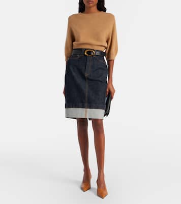 Lorelai cropped wool and cashmere sweater | Khaite