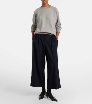 Lior cotton wide-leg pants | The Row