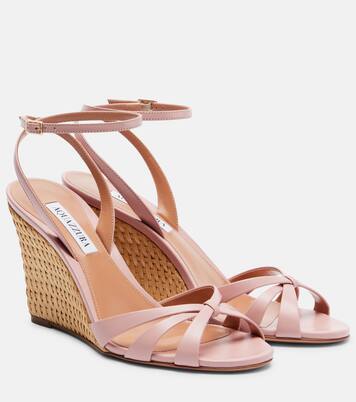 Sandales compensées Tati en cuir | Aquazzura