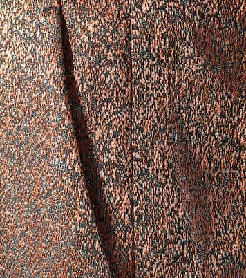 Metallic mid-rise straight-leg pants | Dries Van Noten